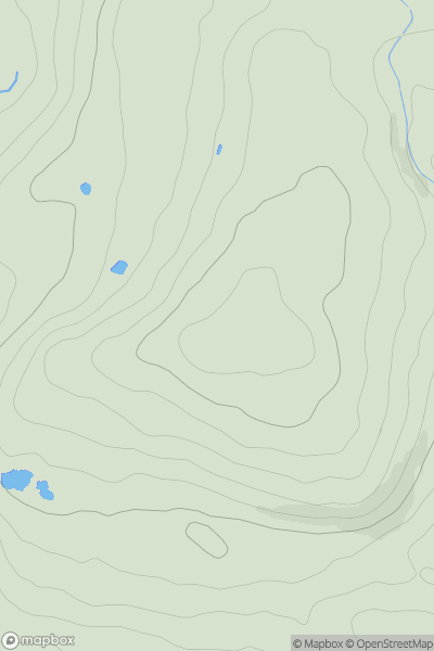 Thumbnail image for Rushy Hill [Lancashire, Cheshire and S Pennines] [SD888167] showing contour plot for surrounding peak